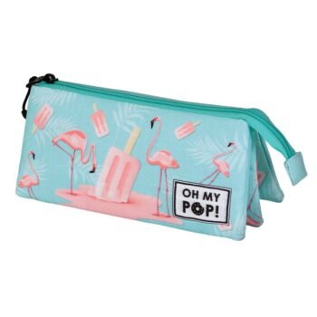 Estuche Portatodo Triple Ice Flamingo - Oh My Pop
